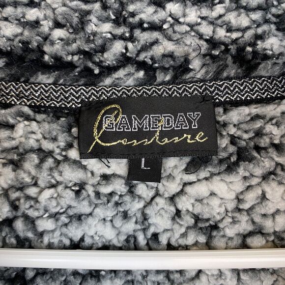 Kentucky Wildcats Pullover Jacket Womens Large Gray Black NCAA Basketball Fleece - Picture 4 of 7